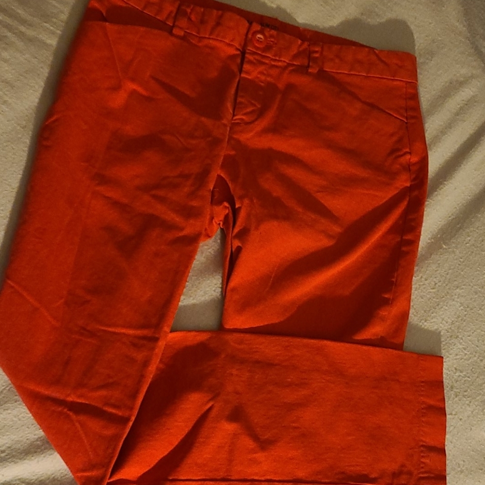 Deep salmon khakis